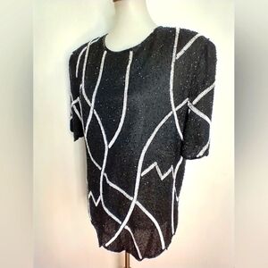 VINTAGE LARGE SCALA BEADED TOP